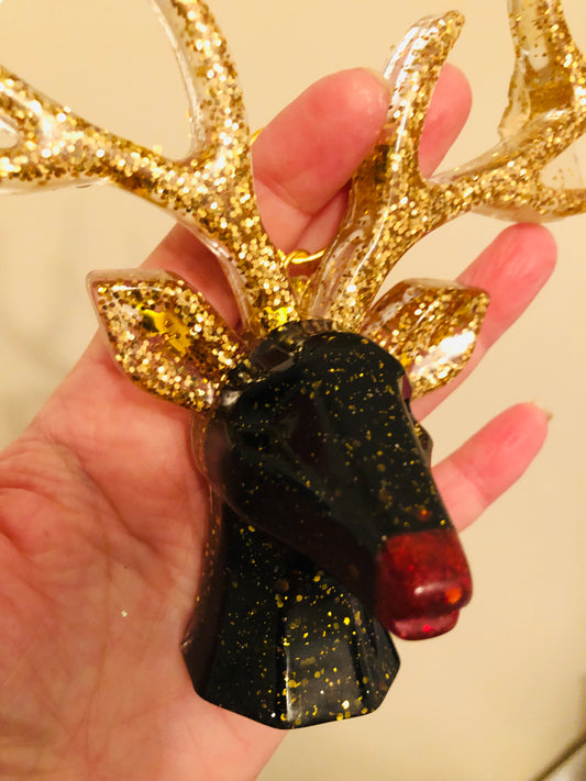 The Reindeer Head & Antler Ornament 🖤