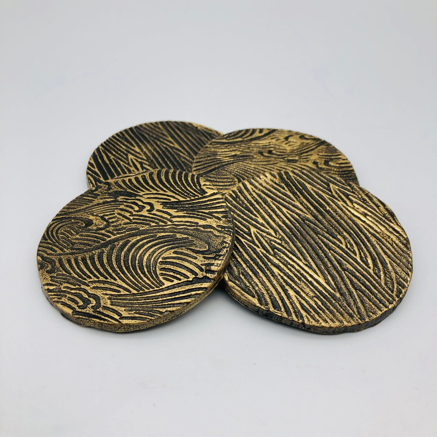 Hand Made Clay Coasters & Worktop Savers - Unique Luxury-The perfect GIFT 🎁