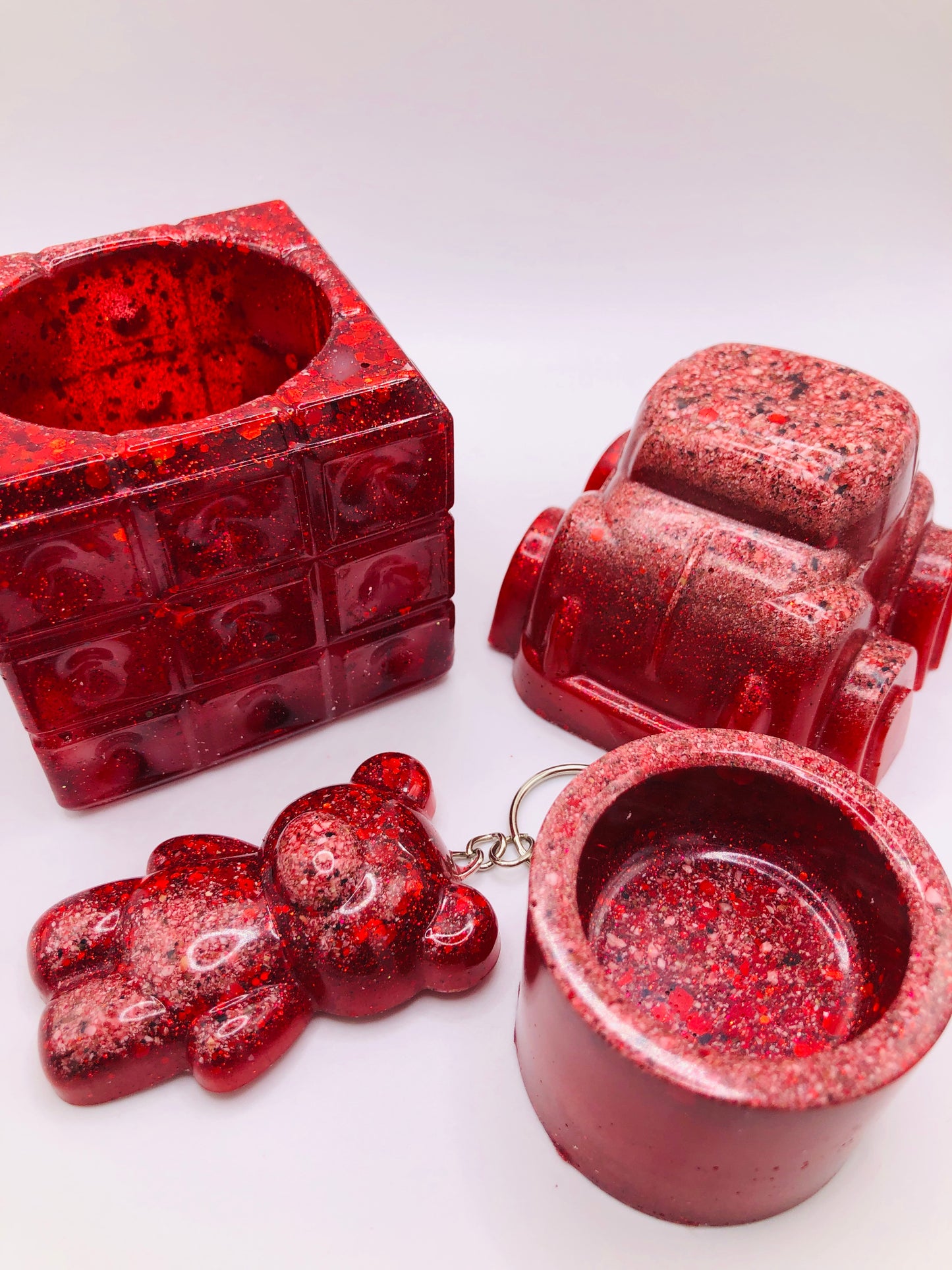 Loved Ones Memorial Sets - Ashes Lovingly Crafted into Beautiful Resin Pieces